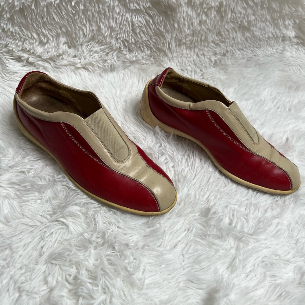 Tod’s Red Leather Trainers